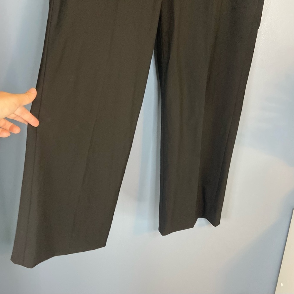 Everlane Black Wool Blend Straight Leg Trousers - Picture 6 of 9